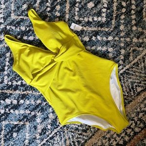 NWT Chartreuse swimsuit